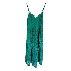 Astr | Dresses | Astr The Label Lace Midi Dress Teal Blue Spaghetti Strap  Size M Lined Floral | Poshmark